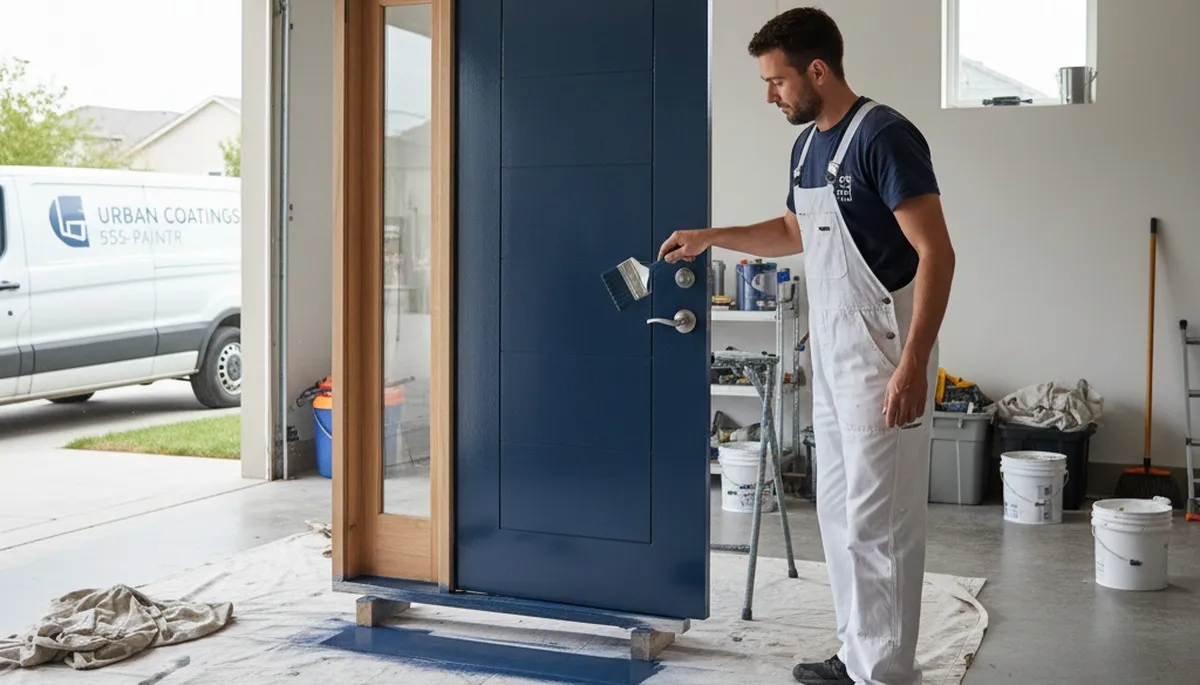 Professional door painting and refinishing in Wilmington, NC for durable coastal home finishes
